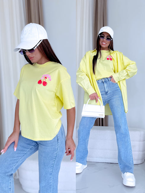Krekls "MON CHERRY 916" - DZELTENS